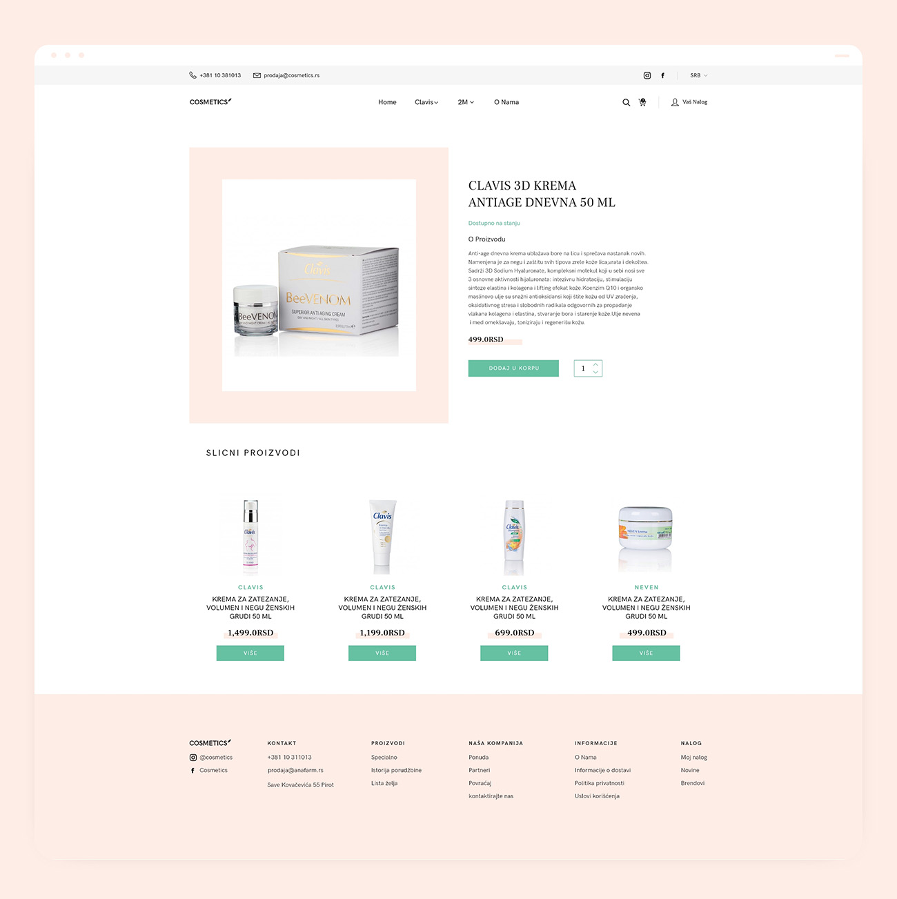 Cosmetics Case Study Full Product Page Showcase